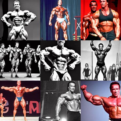 underweight arnold schwarzenegger at mr olympia | Stable Diffusion