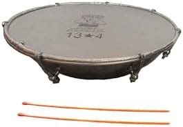 SPEHUB Ultimate Steel Dhol Tasha Drum 14 inch (13x4) with Stick ...