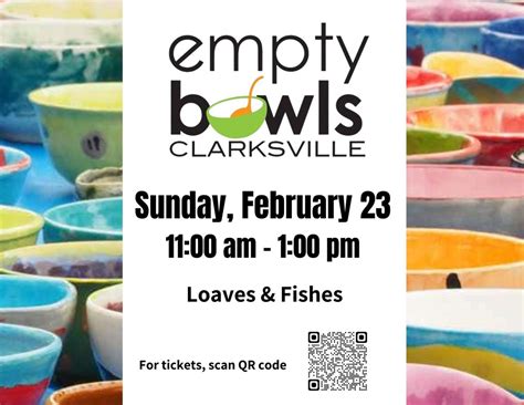 Empty Bowls Luncheon at Loaves & Fishes, 825 Crossland Ave, Clarksville ...