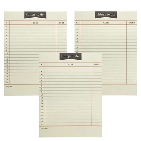 Graphique "Library Card" Large Notepad - Fun Notepad w/ 150 Lined ...