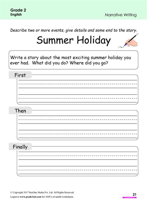 Narrative Writing Worksheets Pdf - Printable Worksheets