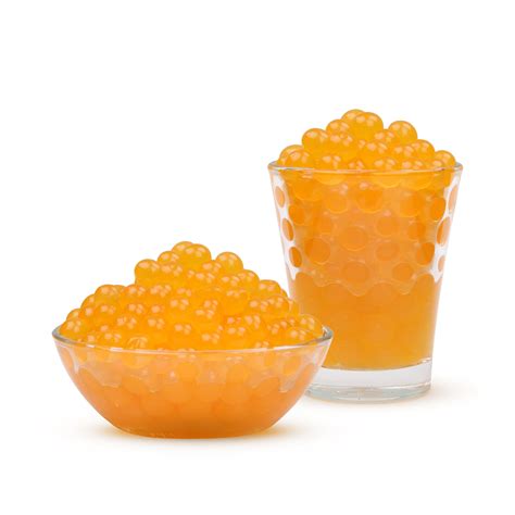 450g Passion Fruit Popping Boba Pearls - Bubble Blends