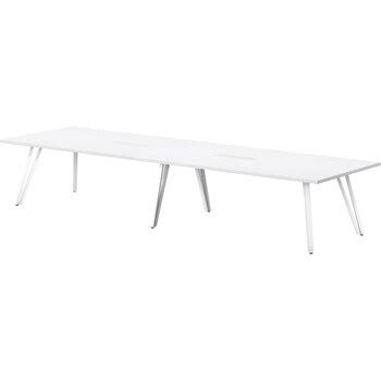 VTW-H4012W-OW ミーティングテーブル ニシキ工業 オフホワイト色 高さ720mm幅4000mm奥行1200mm VTW ...