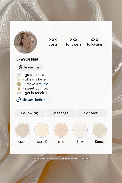 Aesthetic Instagram Bio Ideas You Can Copy + Paste (Part 5): Vanilla ...