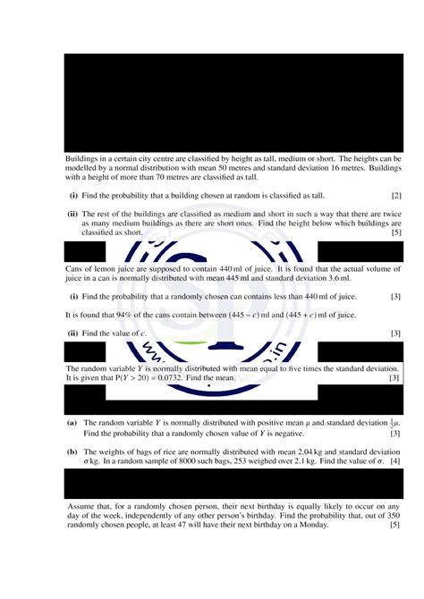 Image result for The Normal Distribution a Level Maths