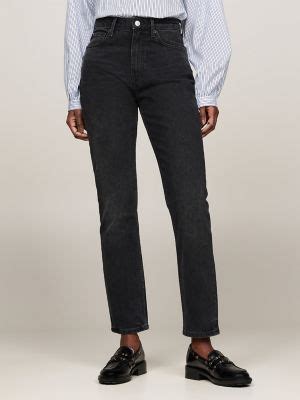 High-Rise Black Wash Slim Cigarette Jean | Tommy Hilfiger USA