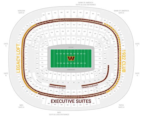 Executive Suite for Washington Commanders vs. Seattle Seahawks at ...
