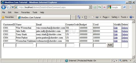 DataGrid VB.NET 的图像结果