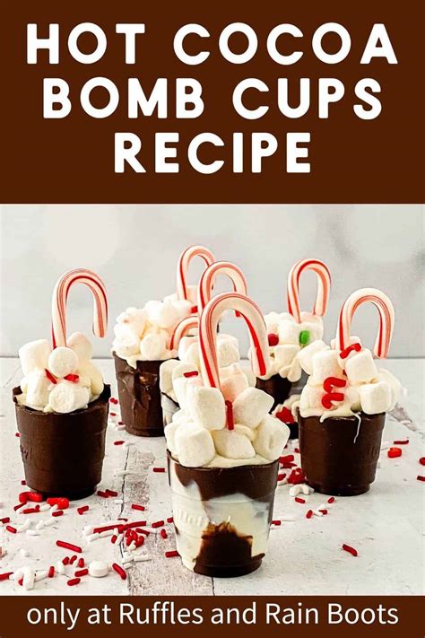 Hot Cocoa Bomb Cups Recipe - Ruffles and Rain Boots