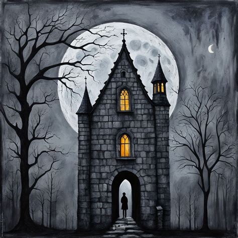 Image result for Haunted House Drawing Tutorial