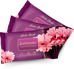 Silk Soft 10 Pull Intimate Natural Wipes Pack of 3 Intimate Wipes Price ...