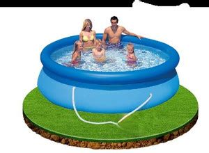Tiny Tales Large Family Paddling Pool Easy Set 10ft With Free Pump ...