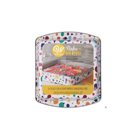 MOLDE PUNTOS DE COLORES CUADRADO 20,3 X 20,3 X 5.08 CM WILTON – Punto Nieve