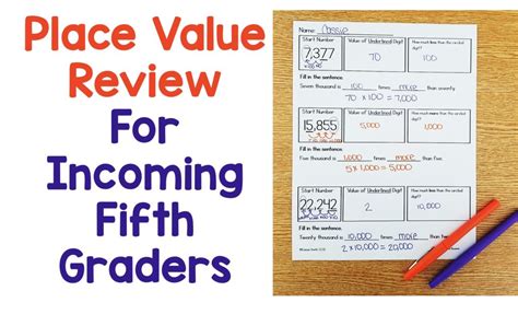 Image result for 5th Grade Math Worksheets Place Value
