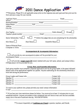 Fillable Online 2011 Application - Osceola Center for the Arts Fax ...