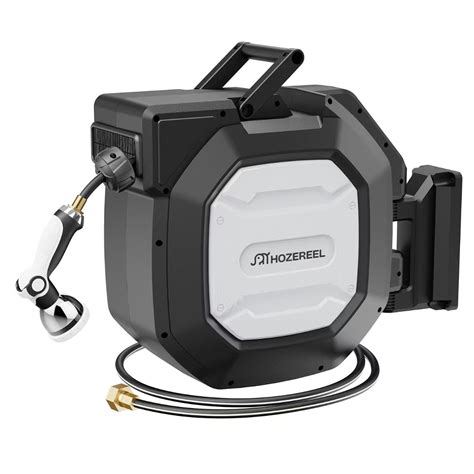 5/8" x 100 ft Heavy Duty Retractable Garden Hose Reel by HOZEREEL ...