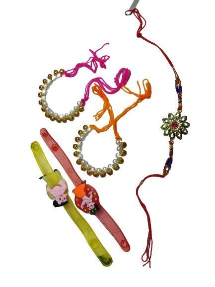 Navkar Crafts Cartoon Rakhi Characters LED Light Bracelets Friendship