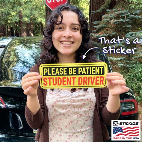 Snapklik.com : Stickios Student Driver Stickers