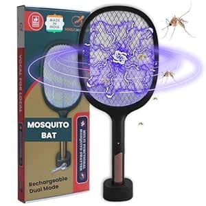 Mr. Mogli 2 in 1 Mosquito Bat with UV Light | Electric Mosquito Racket ...