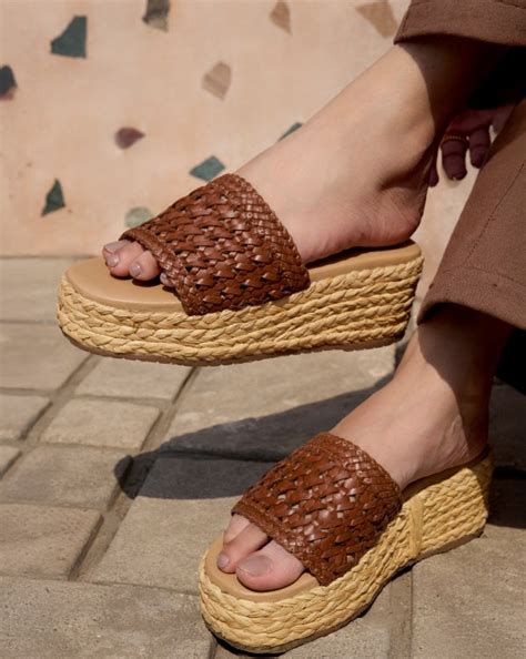Buy Handcrafted Cacao Wow : Slipon Espradrille Wedges – Fizzy Goblet