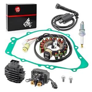 Magneto Stator Rectifier Ignition Coil Relay Gasket kit Compatible with ...