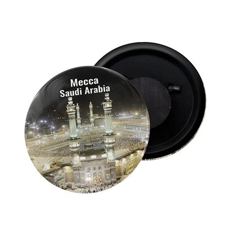 Buy dhcrafts Fridge Magnet Saudi Arabia Mecca D1 Glossy Finish Design ...