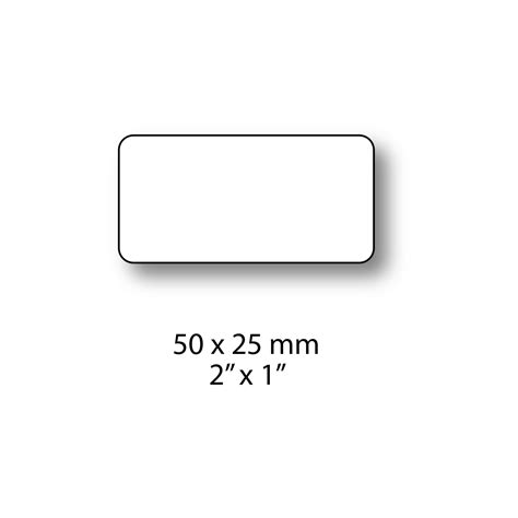 DCG-DP21-2 Blanko-Etiketten 50 x 25 mm (2" x 1"), DuraPeel™ - Culinary ...