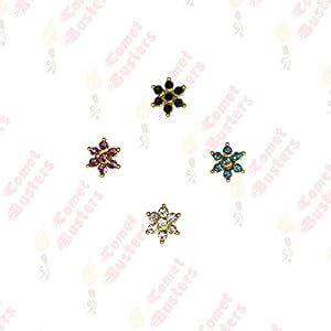Buy Comet Busters Fake Nose Stud Stickers Self Adhesive Nose Stick Ons ...