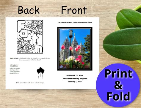 Printable 25 Lds Ward Bulletin Template Best Template Design Vrogueco ...
