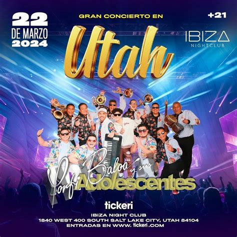 ? Porfi Baloa Y Sus Adolecentes Live at IBIZASLC ?, 180 W 400 S, Salt ...
