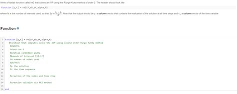 Solving Differential Equation Using RK 2 Method in MATLAB 的图像结果