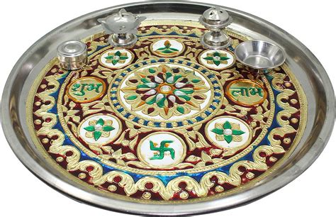 Frabjous Stainless Steel Pooja & Thali Set Price in India - Buy ...