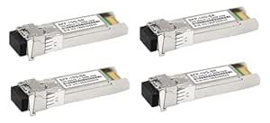 Hanutech 10G Multimode SFP+ LC Module, 10GBase-SR Fiber Transceiver ...