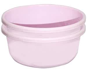 Kuber Industries 2 Pieces Unbreakable Plastic Multipurpose Bath Tub ...
