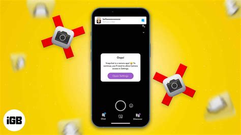Snapchat camera not working on iPhone? 10 Ways to fix it! - iGeeksBlog