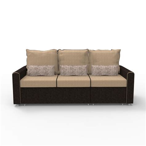 Buy Helios Roma Beige Sofa Bed - Length 203 cm from Helios by Home ...