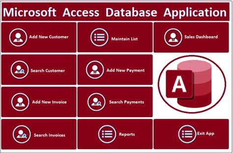 Image result for Microsoft Access Database GUI