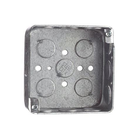 Buy 2-Gang 4 in. x 1-12 in. Deep Square Metal Electrical Box Case of 50 ...