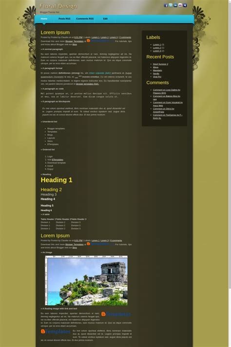 Image result for Blogger Template Designer