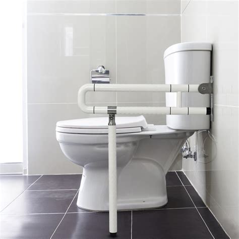 KosmoCare Wall Mounted Flip up 304 Grab Bar Rails with Anti-Slip Nylon ...