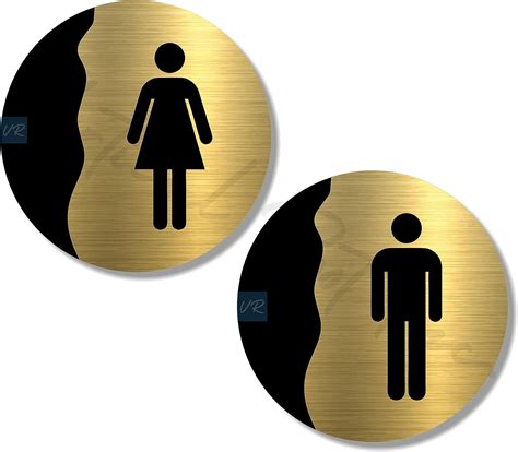 Vertical Root Inc Premium Brush Gold Finish Acrylic Men Women Sign Easy ...