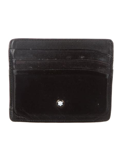 Montblanc Leather Card Holder - Black Wallets, Accessories - MBL34328 ...