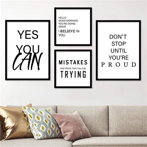walllane - Wall Poster With Frame- Motivational Quotes Aesthetic Wall ...