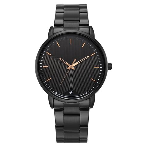 Buy Online Fastrack Stunners Quartz Analog Black Dial Brown Stainless ...