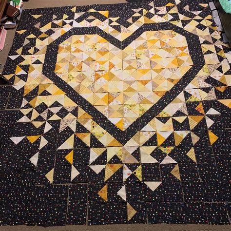 Image result for Exploding Heart Quilt Tutorial