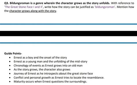 Bildungsroman is a genre wherein the character grows as the story ...