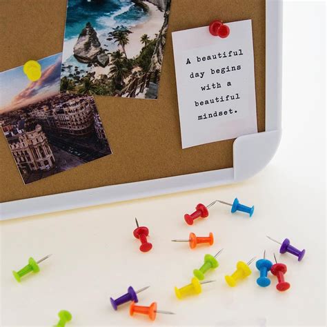 Buy BAZIC Push Pins, Assorted Color Thumb Tacks Steel Point, Plastic ...