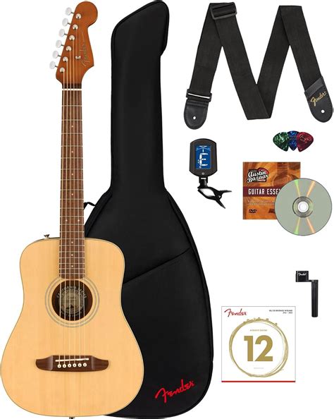 Fender Redondo Mini Acoustic Guitar Bundle with Gig India | Ubuy