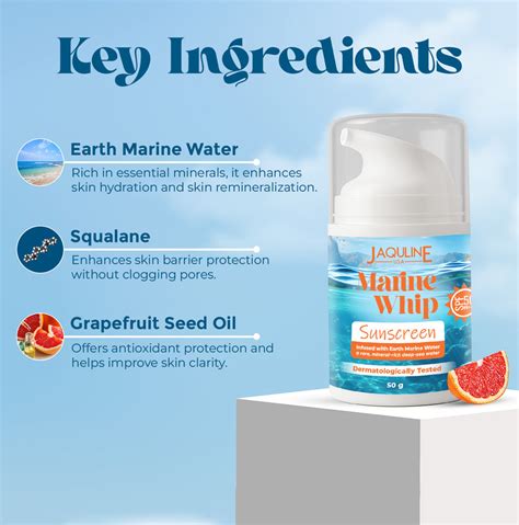 Jaquline USA Marine Whip SPF 50 Sunscreen 50g – NewU