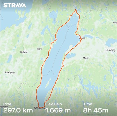 My greatest achievement this year, Vätternrundan 300km / 186 miles ...